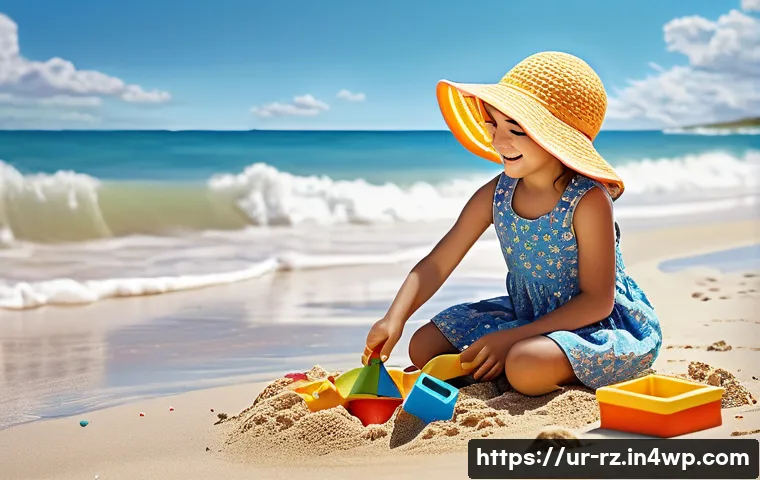 마인드풀테크와 인재 관리 - **Prompt:** "A young girl (age 7) wearing a colorful, modest sundress and a wide-brimmed sun hat, pl...