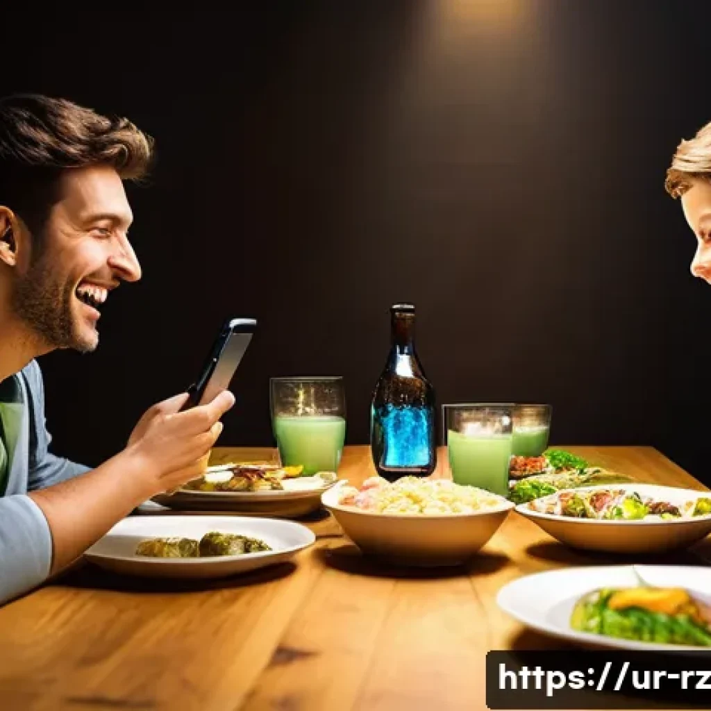 마인드풀테크와 조직적 변화 - **Digital Distraction vs. Real Connection**
A vibrant, realistic indoor scene depicting a family...